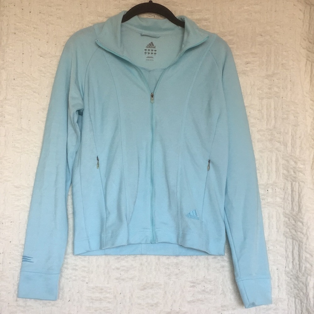 Adidas Light Blue Jacket Size Small